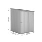 Abri jardin métal - 2,2m²- COOPER Abri jardin métal - 2,2m²- COOPER