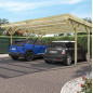 Carport bois 2 voitures - JEAN Carport bois 2 voitures - JEAN