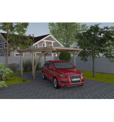 Carport bois ARC- 1 voiture