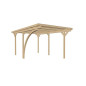 Carport bois avec ARCS - 15 m² Carport bois avec ARCS - 15 m²