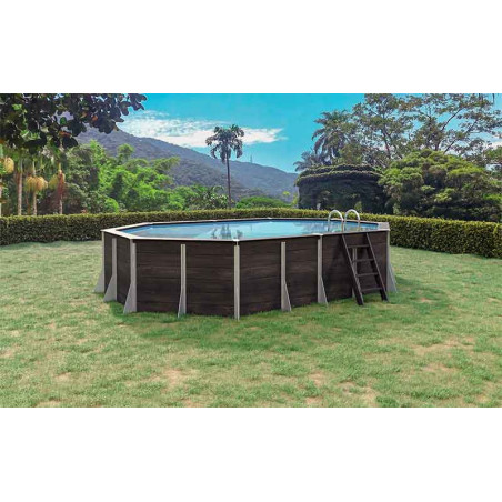 Piscine hors sol composite PVC-CHANVRE