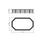 Piscine hors sol OVALE PVC et CHANVRE Piscine hors sol OVALE PVC et CHANVRE