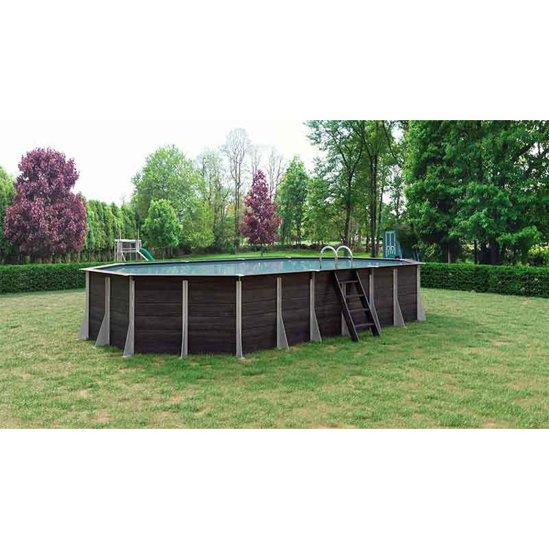 Grande Piscine hors sol PVC et CHANVRE - OCTOGONALE Grande Piscine hors sol PVC et CHANVRE - OCTOGONALE