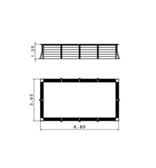 Piscine hors sol composite PVC-CHANVRE