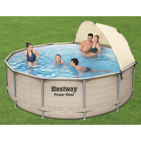 Piscine  hors sol  avec Auvent - Kit complet - Bestway
