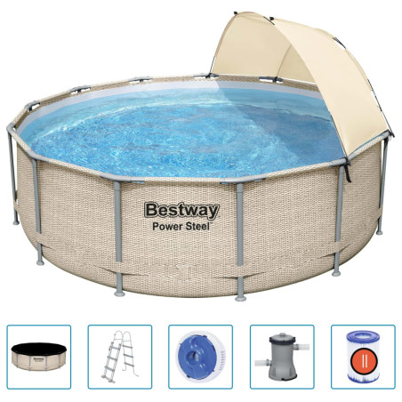 Piscine  hors sol  avec Auvent - Kit complet - Bestway