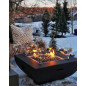 Table carrée Brasero GAZ AURORA - Set complet Table carrée Brasero GAZ AURORA - Set complet