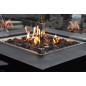 Table carrée Brasero GAZ AURORA - Set complet Table carrée Brasero GAZ AURORA - Set complet