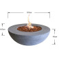 Table Ronde Brasero LUNAR BOWL- Set complet Table Ronde Brasero LUNAR BOWL- Set complet
