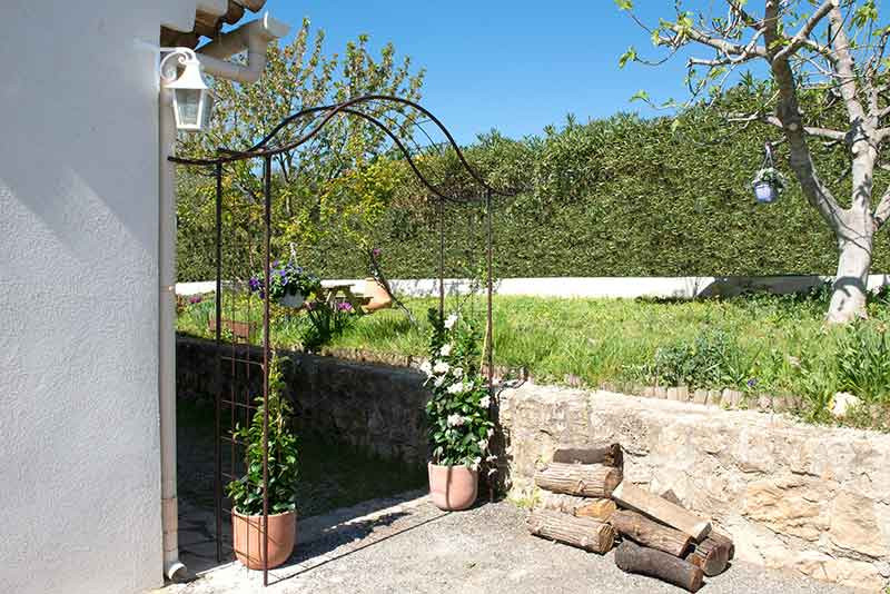 Arche de jardin pergola portique fer vieilli 200x40x250cm - LOUIS