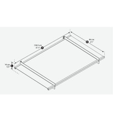 Auvent moderne transparente - Nancy - 150,5 x 94 cm