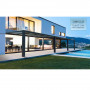 Toit terrasse design adossé gris - Stockholm - 950 x 330,5 cm
