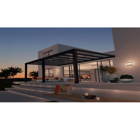 Toit terrasse  adossé gris - Stockholm -  587,5 x 330,5 cm