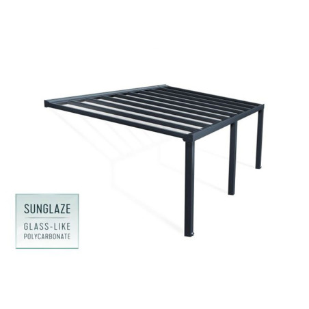 Toit terrasse  adossé gris - Stockholm -  587,5 x 330,5 cm