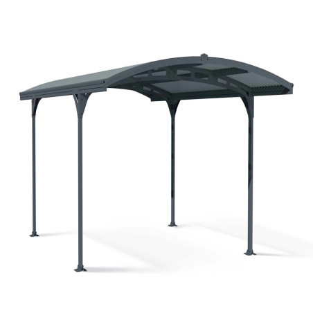 Carport gris - Atlas - 494,5 x 287,5 cm