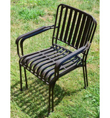 Lot de 4 chaises métal - empilables