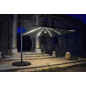 Parasol déporté bandeau LED solaire CAPEO- GRIS Parasol déporté bandeau LED solaire CAPEO- GRIS