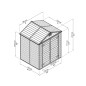 Abri de jardin en aluminium - Skylight - 2,8 m²