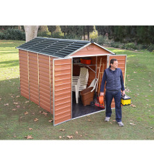 Abri de jardin en polycarbonate - Skylight Amber - 5,6 m²