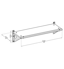 Pack de 4 étagères en polycarbonate pour les abris Skylight