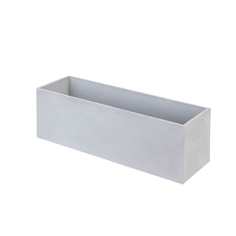 BAC à fleurs - Béton Fibré Hydrofuge GRIS - 80x25x25 BAC à fleurs - Béton Fibré Hydrofuge GRIS - 80x25x25