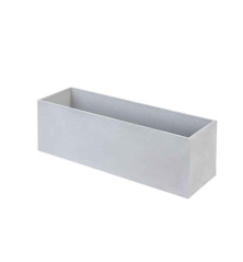 BAC à fleurs - Béton Fibré Hydrofuge GRIS - 120x40x45