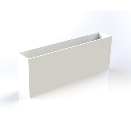 BAC à fleurs SPLANA -Béton Fibré Hydrofuge BLANC- 140x25x50