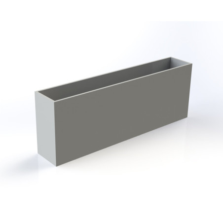 BAC à fleurs SPLANA -Béton Fibré Hydrofuge GRIS- 140x25x50