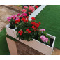 BAC à fleurs - Béton Fibré Hydrofuge BLANC - 100x25x25 BAC à fleurs - Béton Fibré Hydrofuge BLANC - 100x25x25