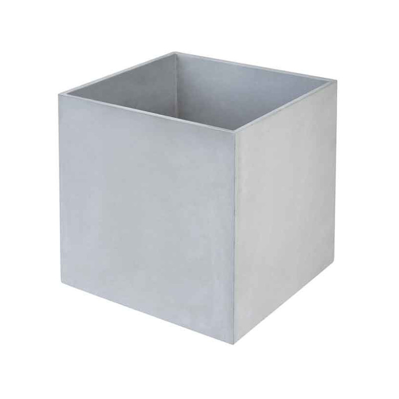 BAC à fleurs Carré - Béton Fibré Hydrofuge GRIS - 60x60x60 BAC à fleurs Carré - Béton Fibré Hydrofuge GRIS - 60x60x60