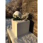 BAC à fleurs Carré - Béton Fibré Hydrofuge BLANC - 45x45x45 BAC à fleurs Carré - Béton Fibré Hydrofuge BLANC - 45x45x45
