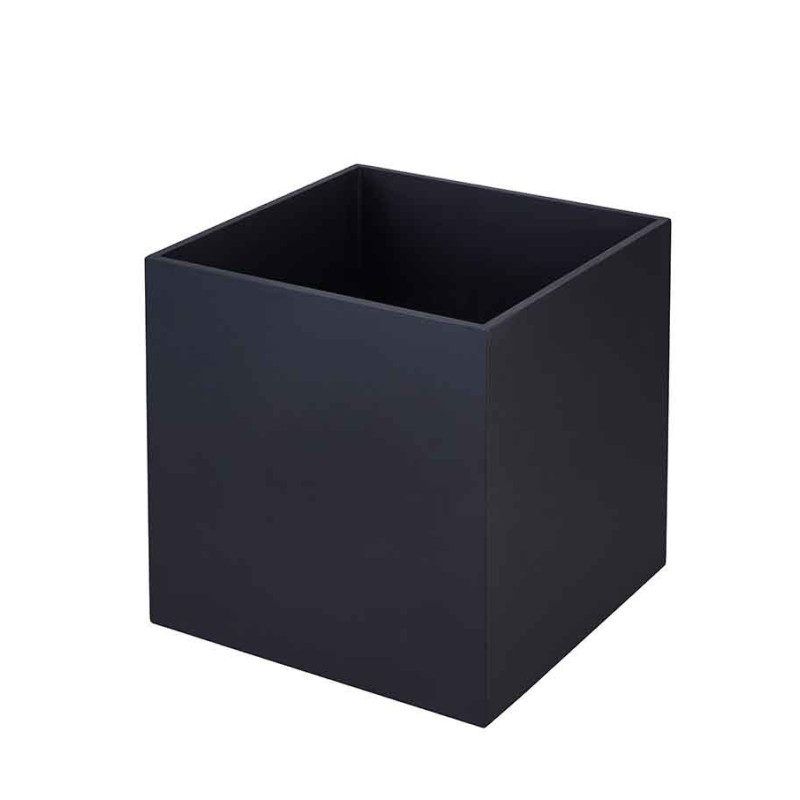 BAC à fleurs Carré - Béton Fibré Hydrofuge NOIR - 60x60x60 BAC à fleurs Carré - Béton Fibré Hydrofuge NOIR - 60x60x60
