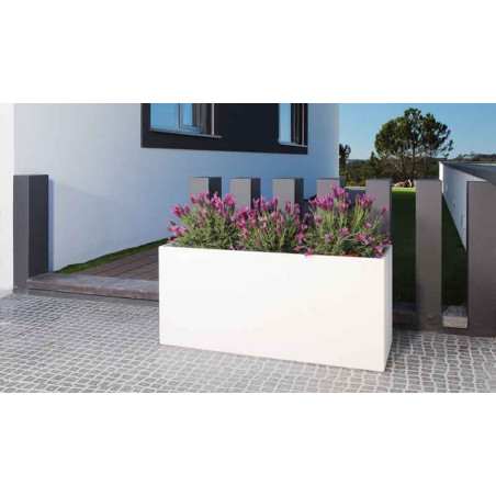 BAC à fleurs en Béton Fibré Hydrofuge- 80x25x25