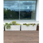 BAC à fleurs - Béton Fibré Hydrofuge GRIS - 120x40x45 BAC à fleurs - Béton Fibré Hydrofuge GRIS - 120x40x45