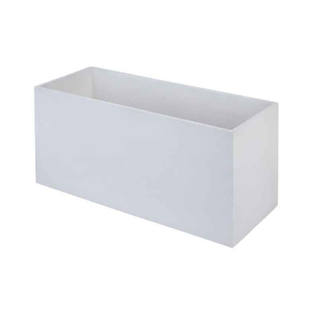 BAC à fleurs - Béton Fibré Hydrofuge BLANC - 99x40x45
