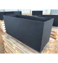 BAC à fleurs - Béton Fibré Hydrofuge ANTHRACITE - 99x40x45