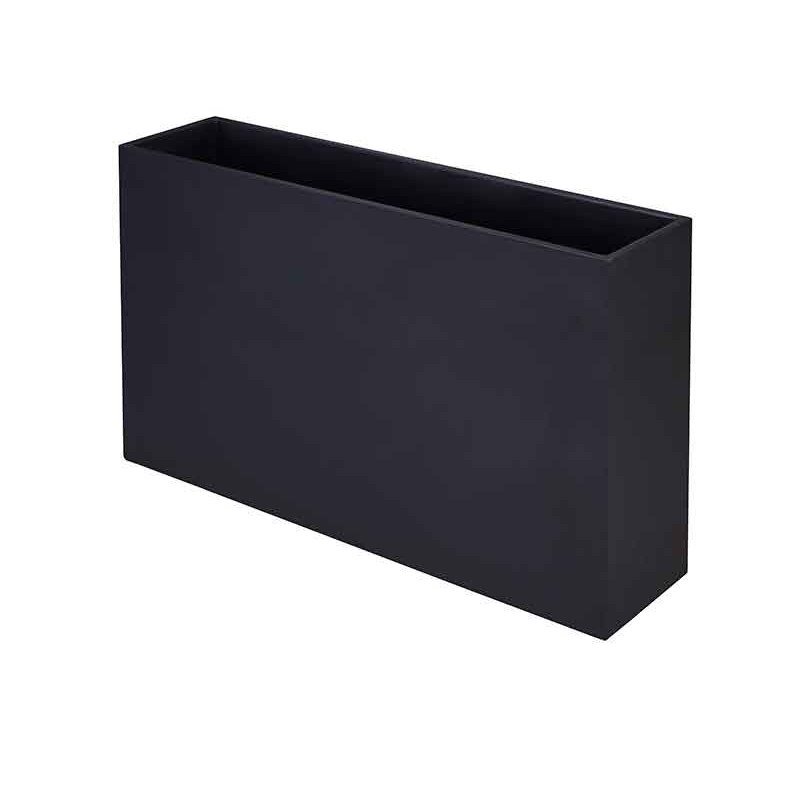BAC à fleurs SKUARE -Béton Fibré Hydrofuge NOIR- 100x25x60 BAC à fleurs SKUARE -Béton Fibré Hydrofuge NOIR- 100x25x60