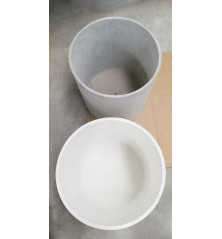 Bac à fleur BLANC et ROND - SILL58