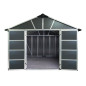 Abri de jardin en polycarbonate avec et sans plancher - Yukon -  9 m²