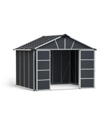 Abri de jardin en polycarbonate avec et sans plancher - Yukon -  9 m²