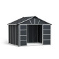 Abri de jardin en polycarbonate avec et sans plancher - Yukon -  9 m²