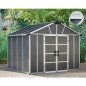 Abri de jardin en polycarbonate avec et sans plancher - Yukon -  9 m²
