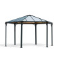 Pergola en aluminium et polycarbonate - Monaco - 390 x 450 cm