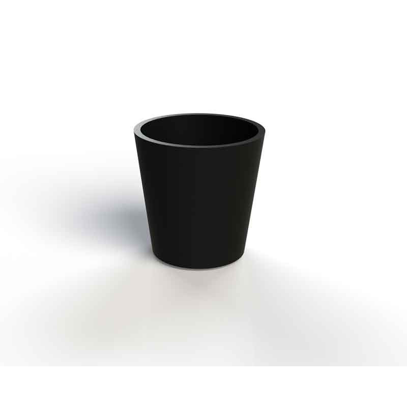 BAC à FLEURS CONIQUE 40 x 40H- Béton Hydrofuge NOIR BAC à FLEURS CONIQUE 40 x 40H- Béton Hydrofuge NOIR