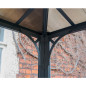 Pergola en aluminium et polycarbonate - Palermo - 360 x 360 cm