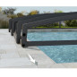 Abri de piscine design coulissant - 8 x 4 m