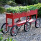 Potager surélevé à roulettes - 1.5m - Rouge Potager surélevé à roulettes - 1.5m - Rouge