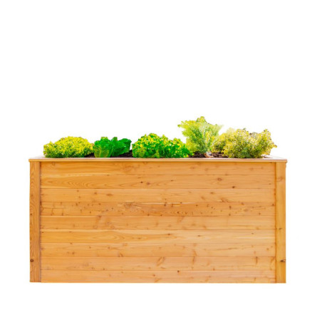 Carré potager surélevé - 170 cm - Bois naturel