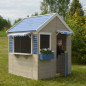 Maisonnette pour enfant - Delphin - Naturel/Bleu Maisonnette pour enfant - Delphin - Naturel/Bleu