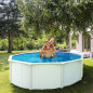 Piscine ronde métal blanc 18 m³ Piscine ronde métal blanc 18 m³
